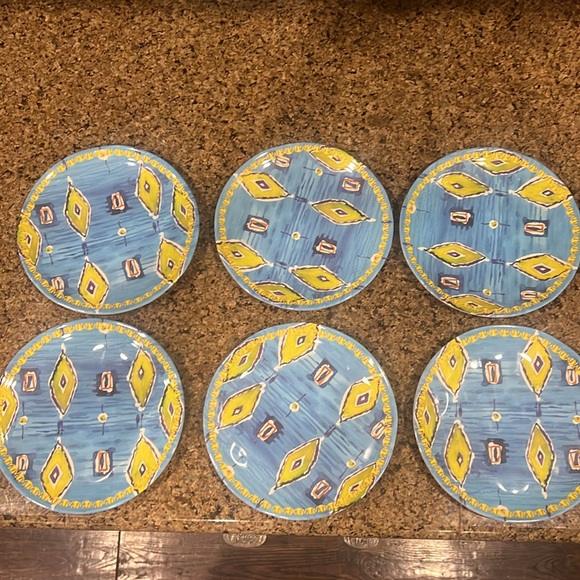 Anthropologie Aperta Melamine Canapé Plates - Picture 2 of 4